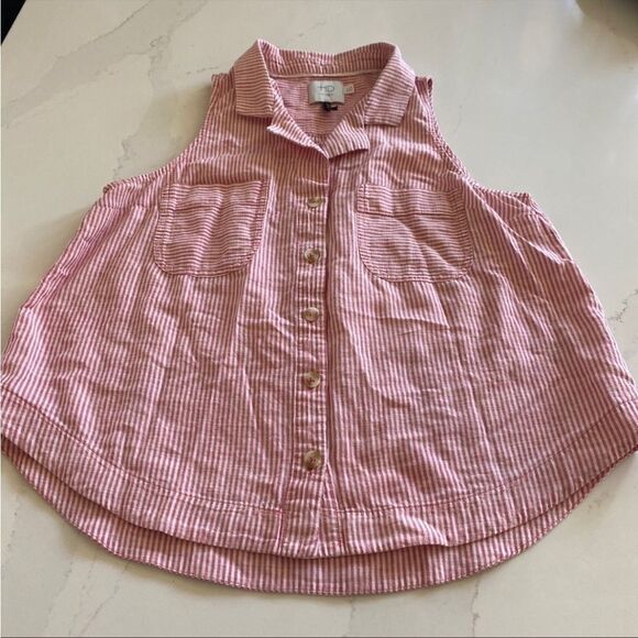 HD pink and white button down 0 - Picture 1 of 6